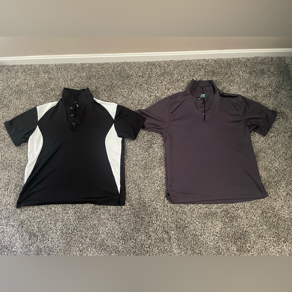 (2) Men’s Ben Hogan Performance Golf Polo Shirt Lot Bundle Size Large